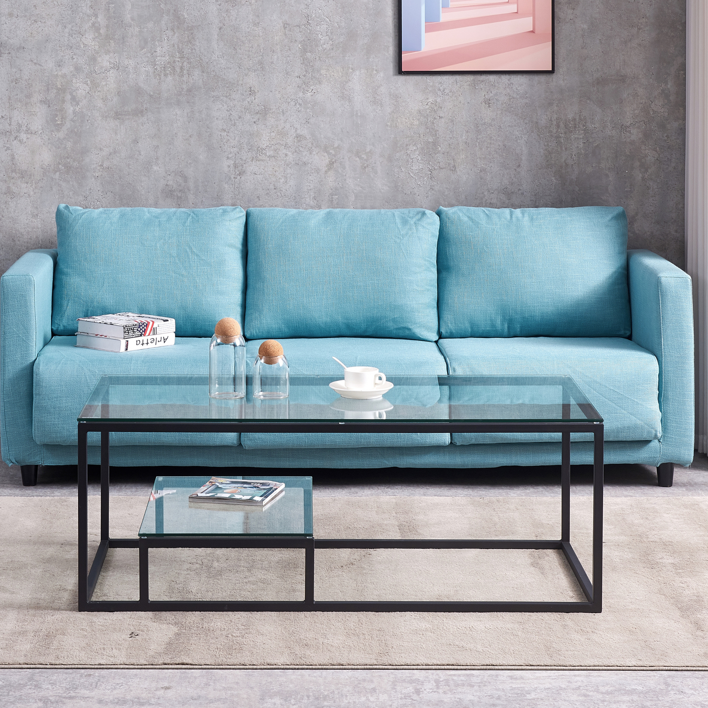 Table basse Enzo noir mat