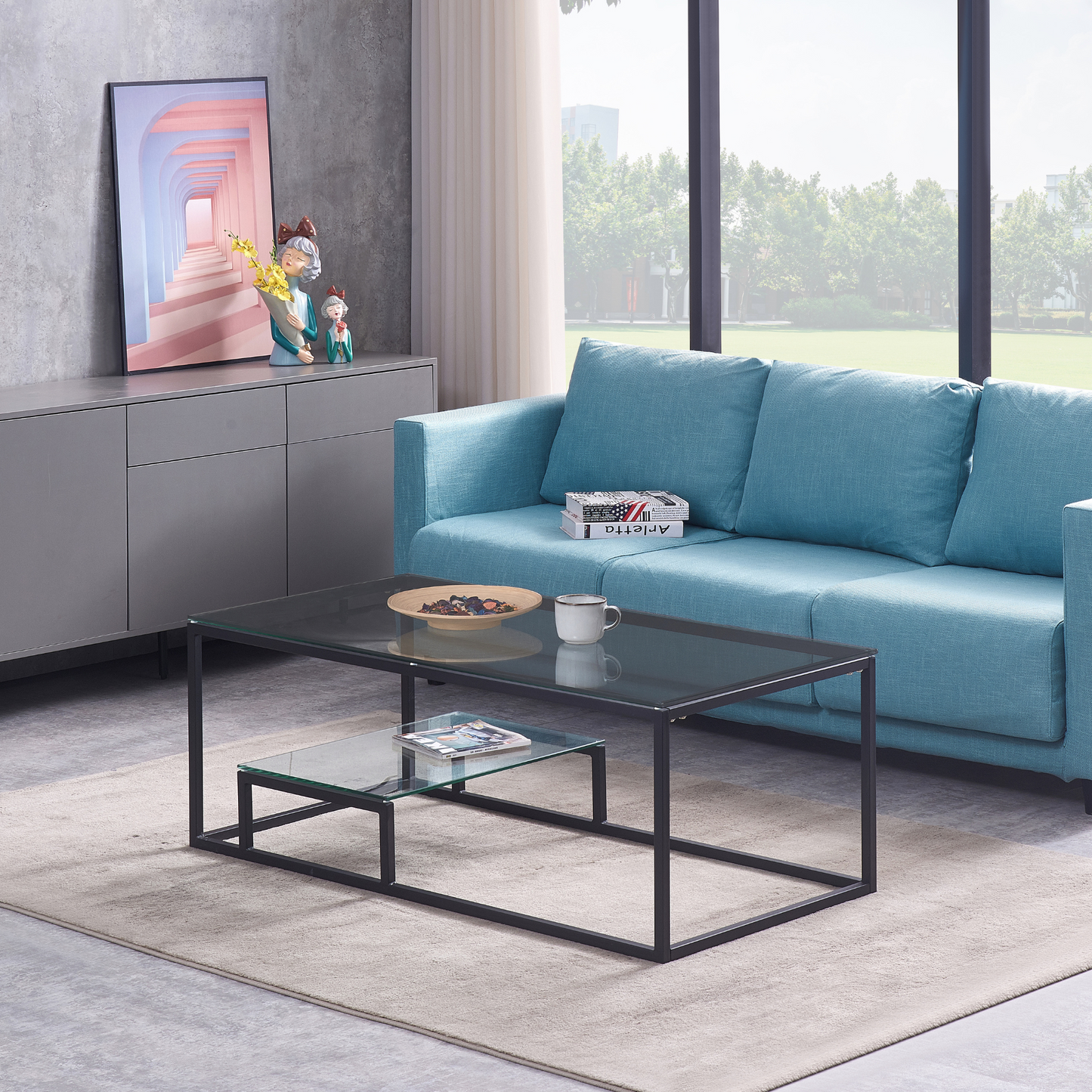 Table basse Enzo noir mat