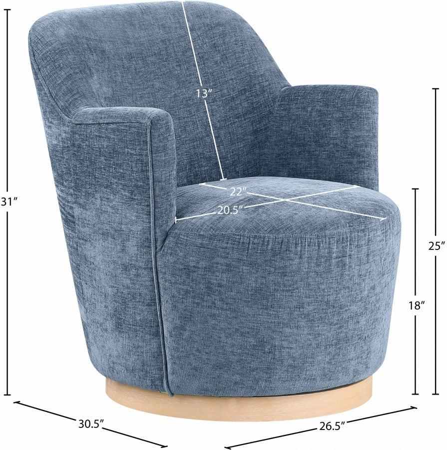 CHAISE D'APPOINT CLAIRE | TISSU CHENILLE