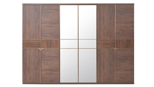 Armoire dorée à 6 portes