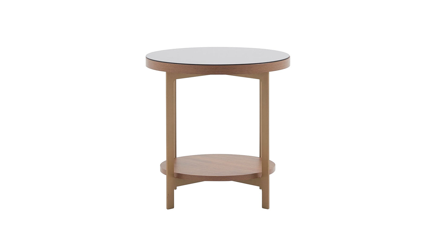 Table d'appoint dorée