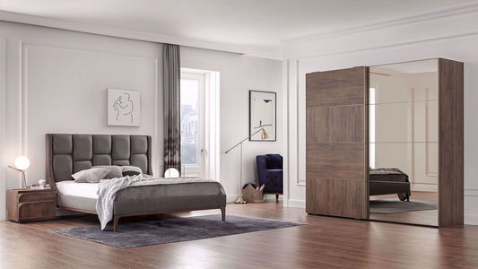 Armoire dorée à 2 portes coulissantes