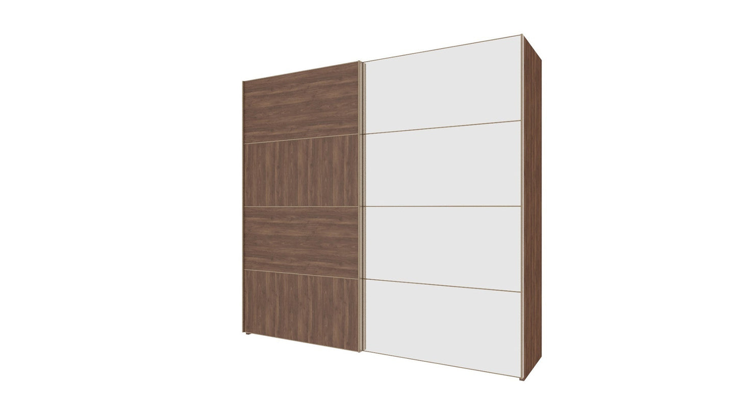 Armoire dorée à 2 portes coulissantes
