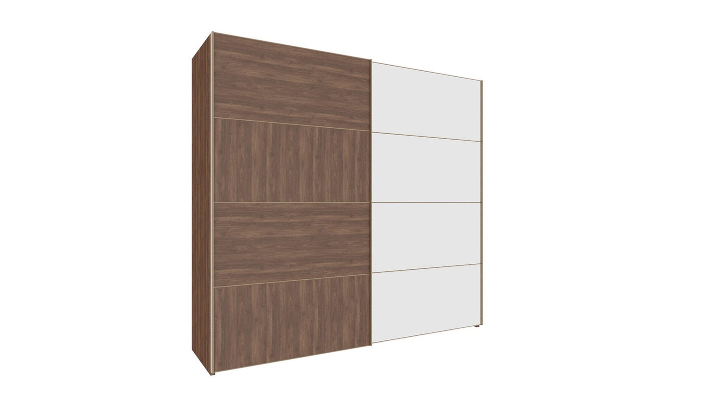 Armoire dorée à 2 portes coulissantes