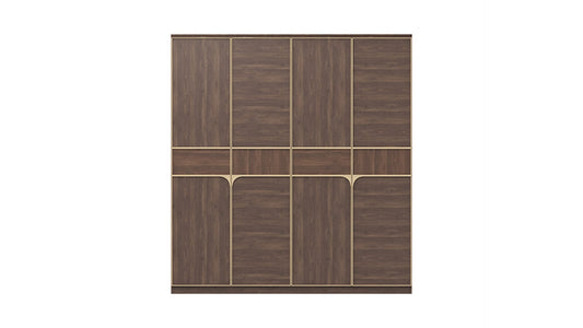 Armoire dorée à 4 portes