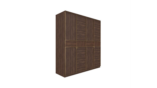 Armoire dorée à 4 portes