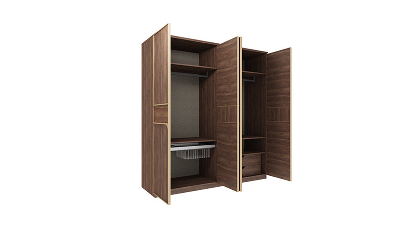 Armoire dorée à 4 portes