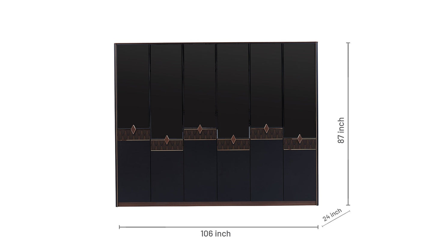 Armoire 6 portes Diamond