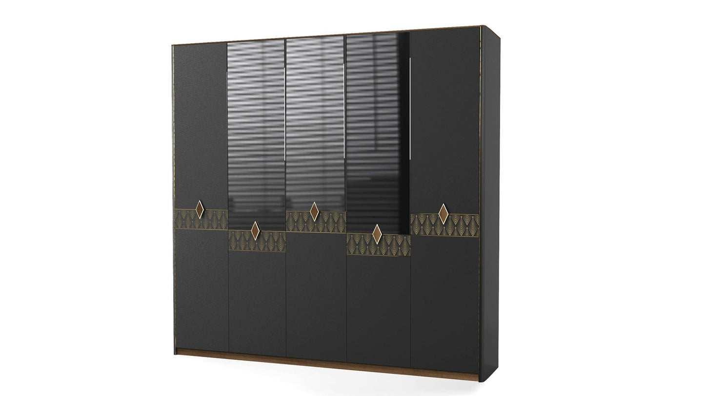 Armoire 5 portes Diamond