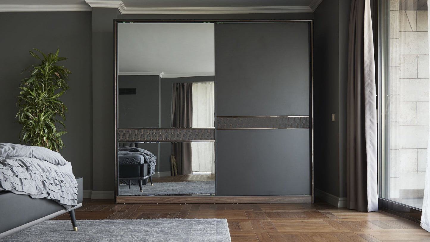 Armoire 2 portes coulissantes Diamond 240 cm