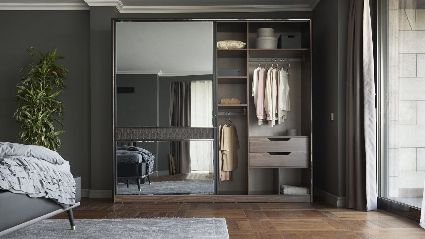 Armoire 2 portes coulissantes Diamond 240 cm