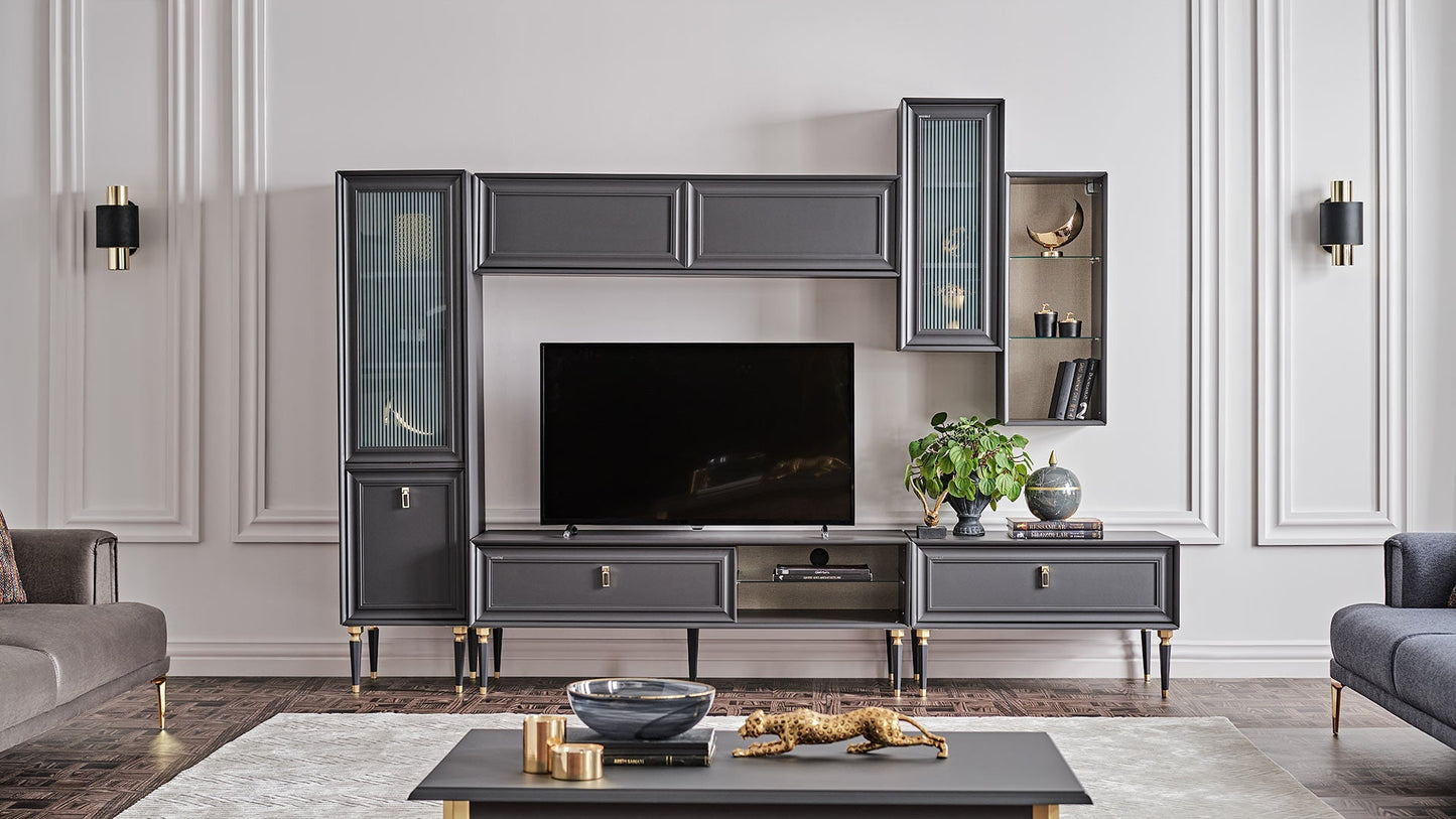 Module horizontal supérieur du meuble TV Lorenta