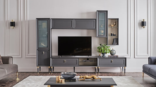 Module horizontal supérieur du meuble TV Lorenta