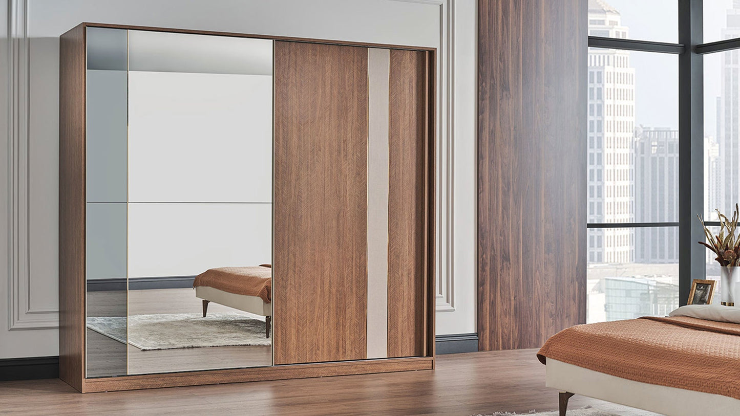 Armoire Likya avec 2 portes coulissantes 240 cm