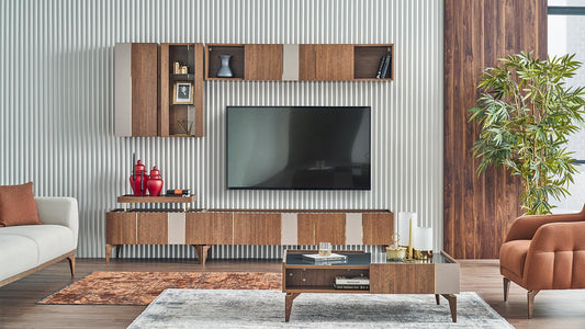 Module inférieur de meuble TV Likya - 140 cm