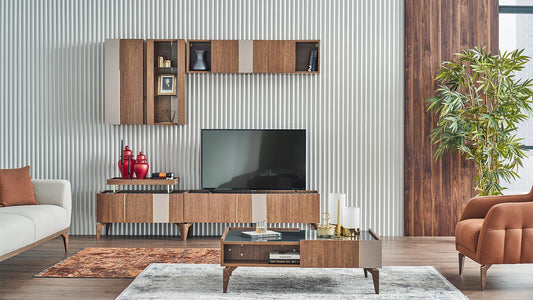Module latéral supérieur du meuble TV Likya