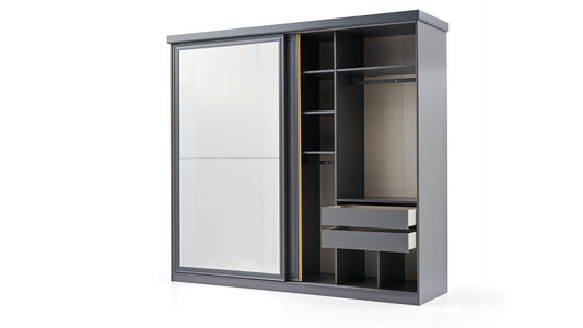 Armoire coulissante Lorenta à 2 portes