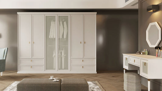 Armoire 6 portes Lorenta Dacras Jasmin