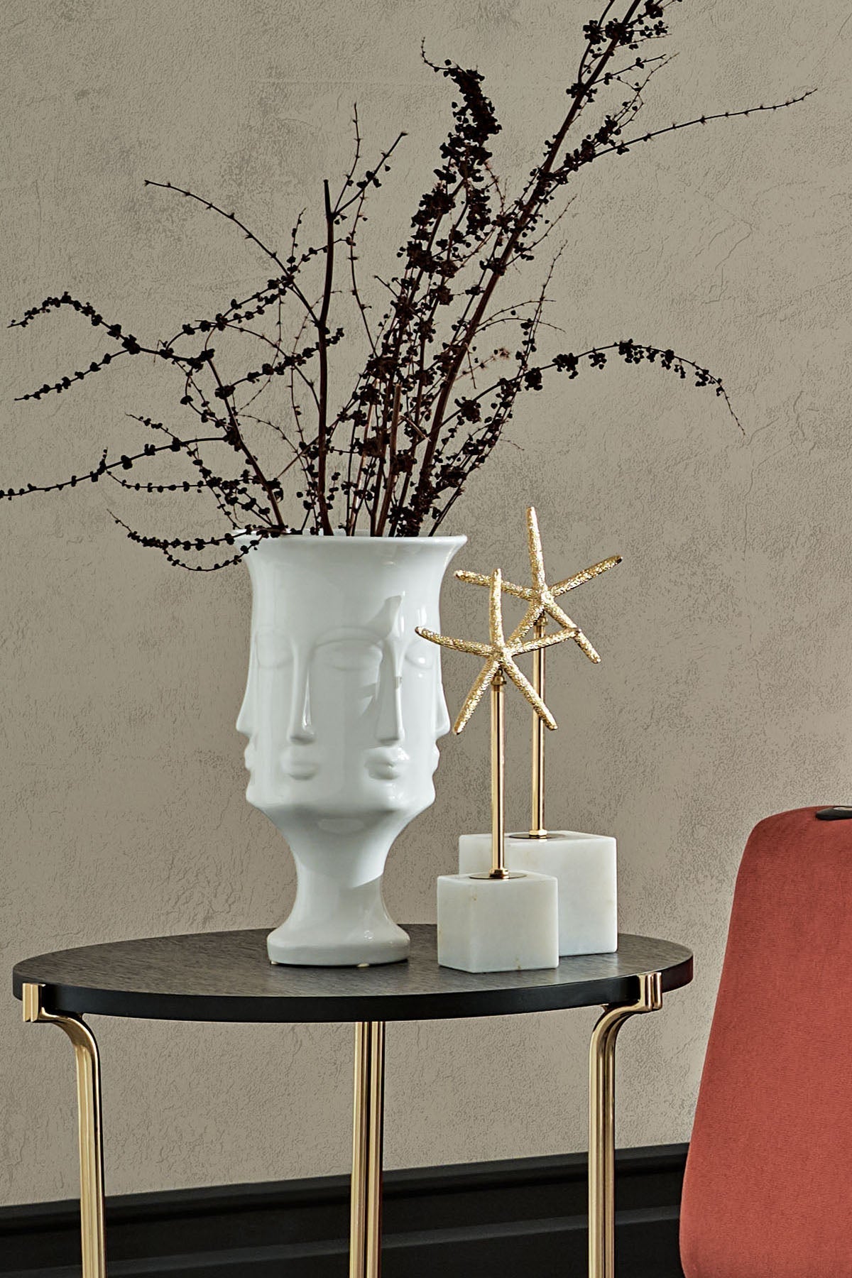 Zeus White Vase