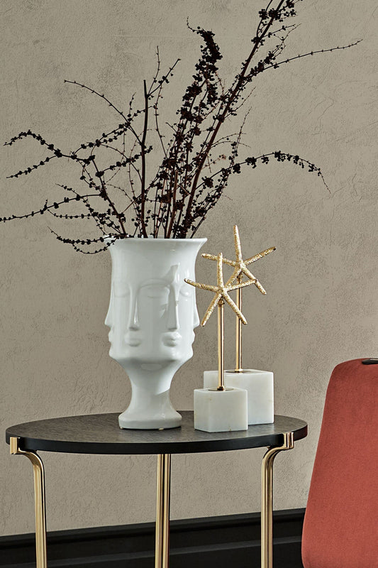Vase blanc Zeus