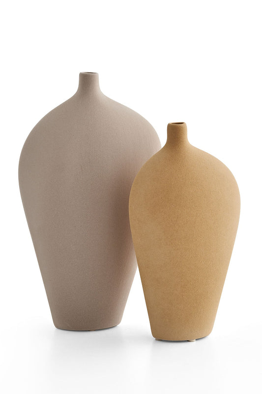 Athena 2 Pieces Yellow Vase Set