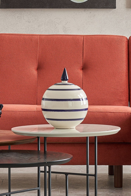 Objet cube bleu en 2 pièces