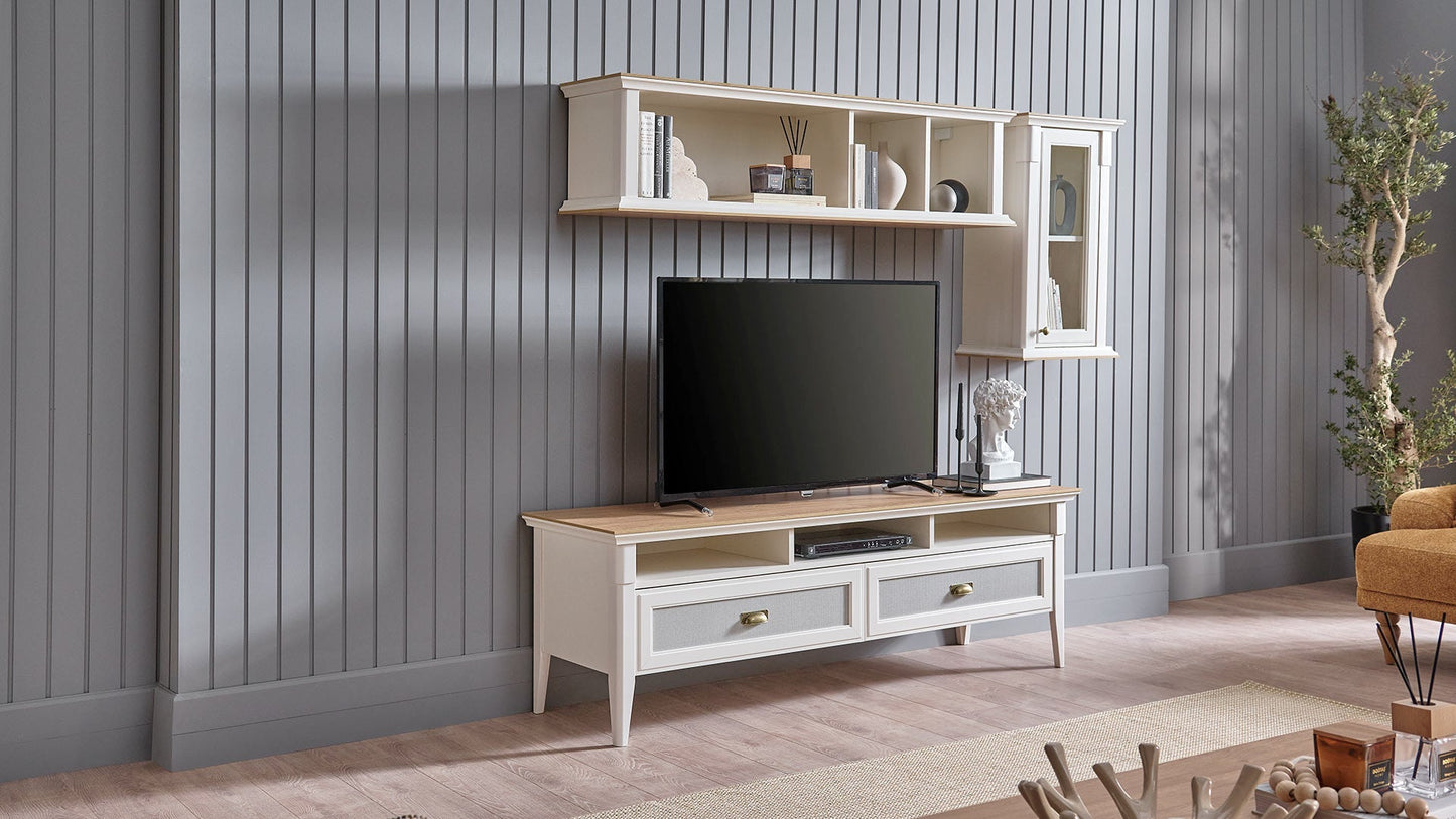 Toscana TV Unit Top Module with Glass Cover