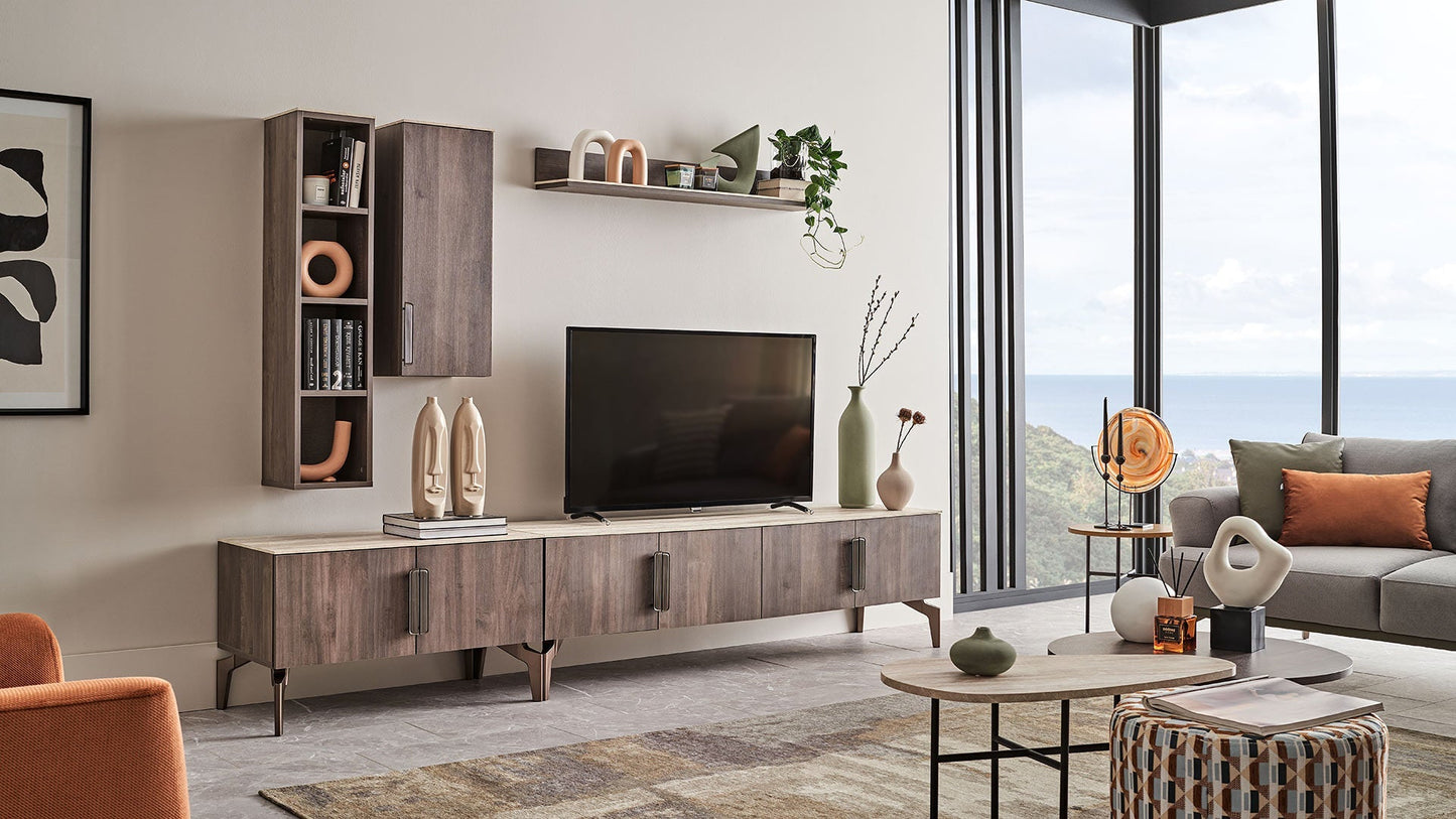 Module inférieur du meuble TV Piero - 90 cm