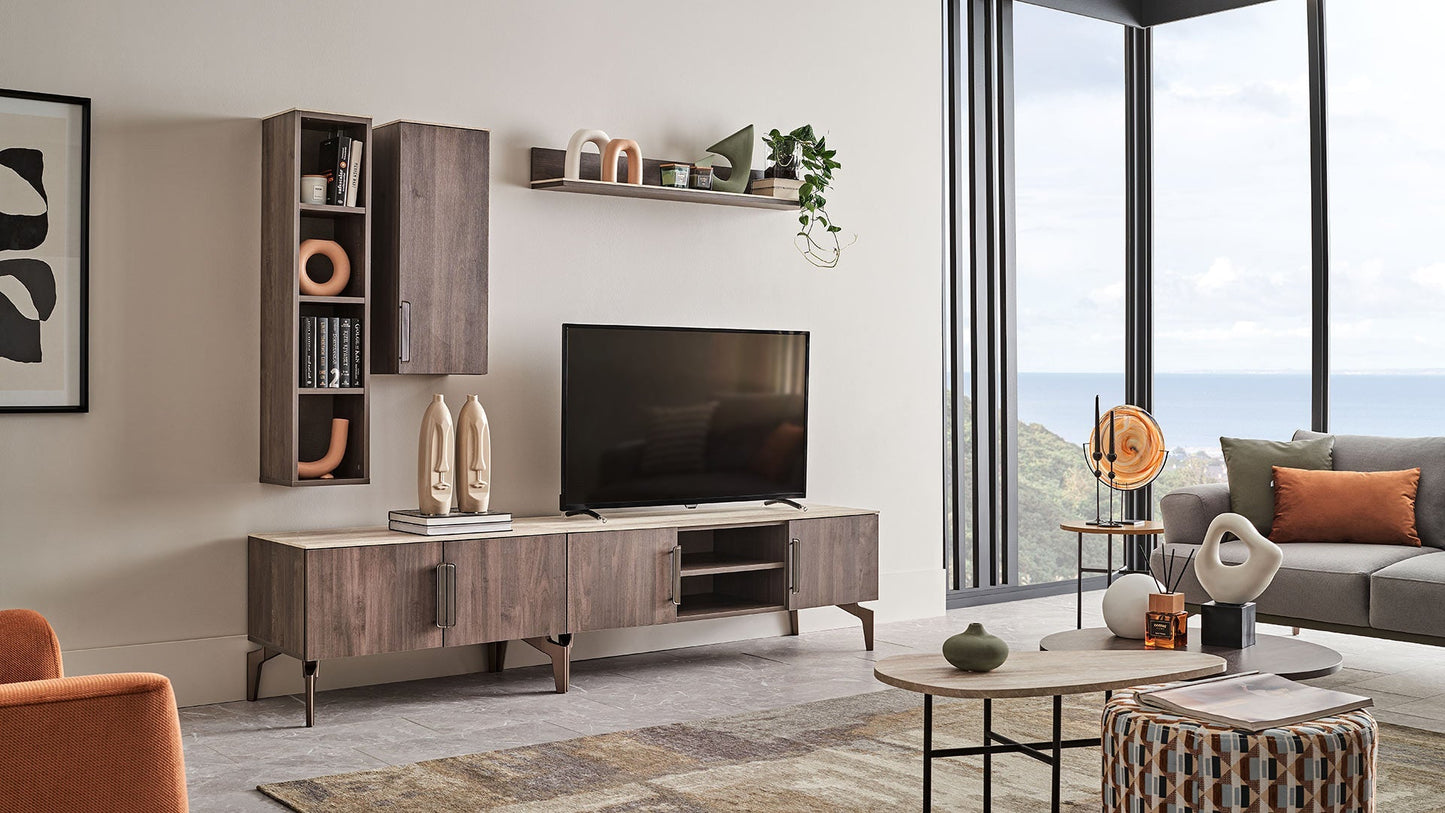 Module inférieur du meuble TV Piero - 90 cm