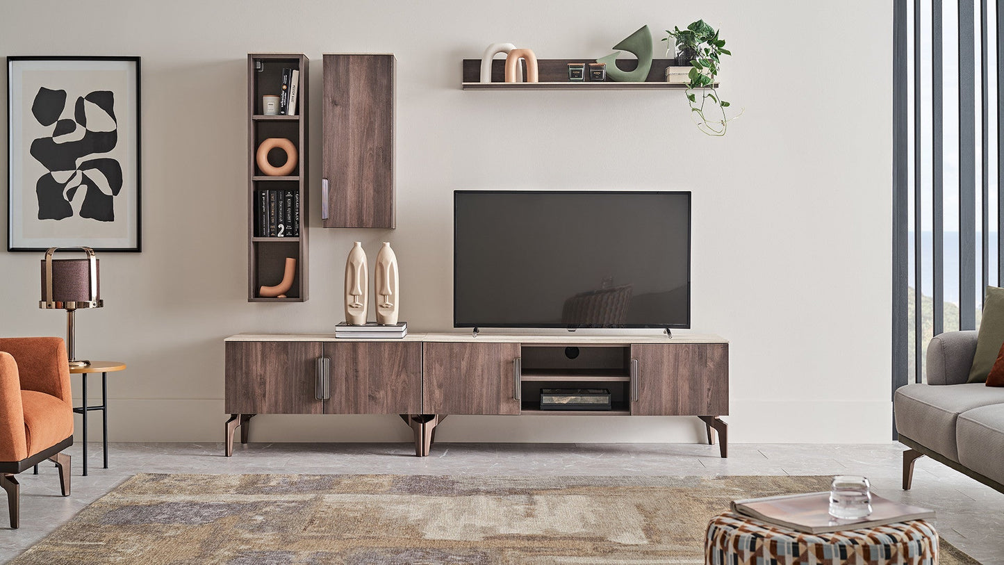 Module d'étagère supérieure pour meuble TV Piero
