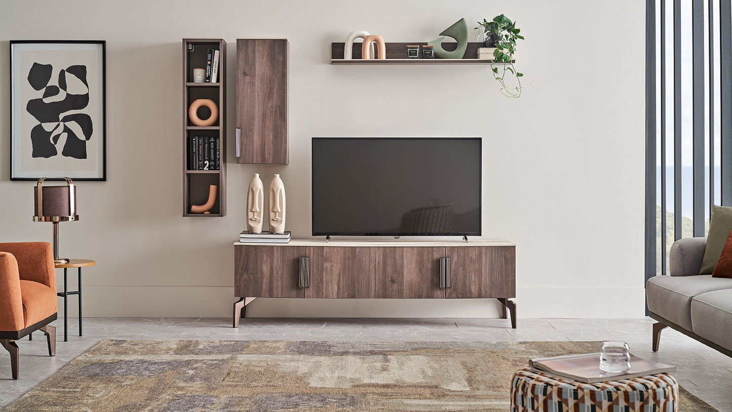 Module d'étagère supérieure pour meuble TV Piero