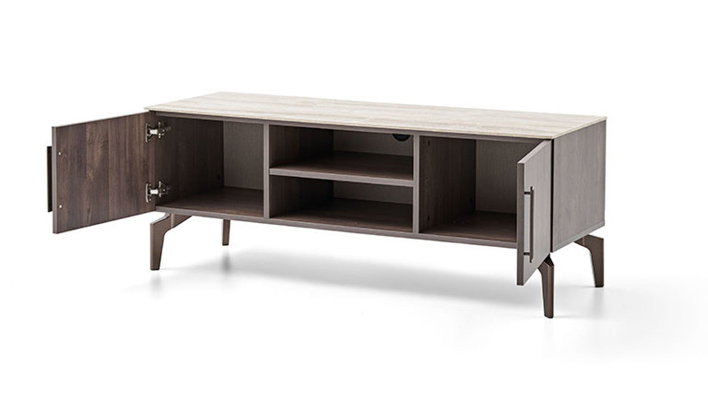 Module inférieur du meuble TV Piero - 140 cm
