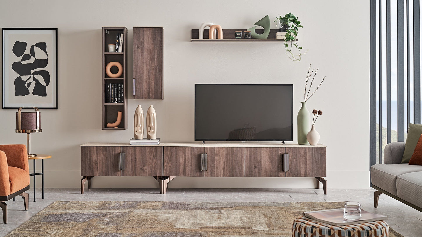 Module inférieur du meuble TV Piero - 180 cm
