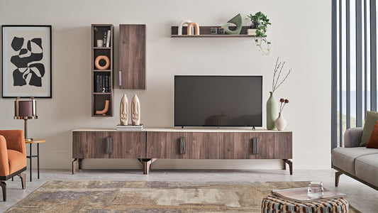 Module inférieur du meuble TV Piero - 180 cm