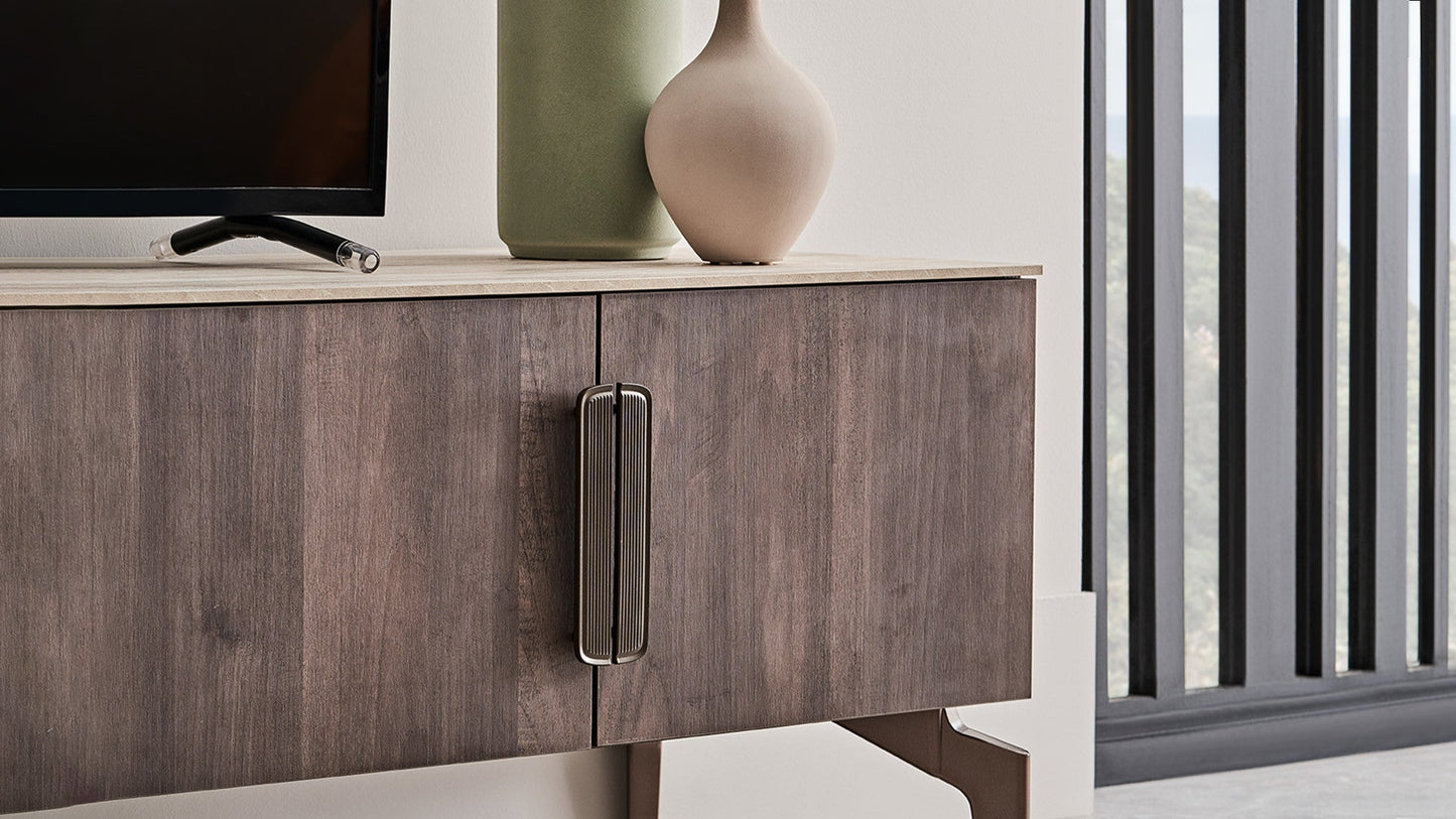 Module inférieur du meuble TV Piero - 180 cm