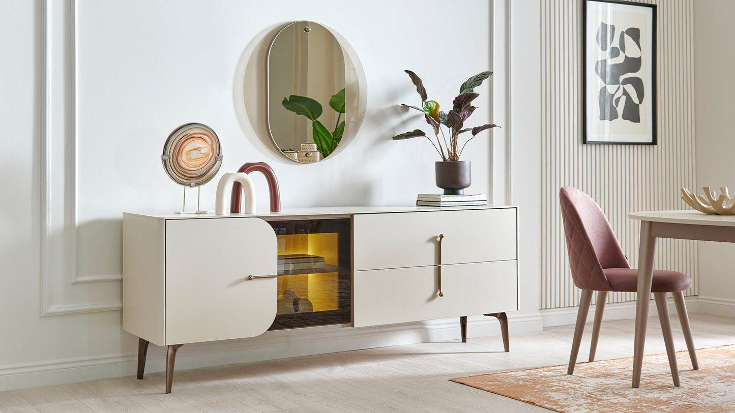 Console Milena - Miroir de commode