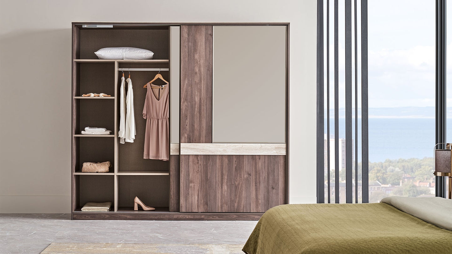 Armoire coulissante à 2 portes Piero