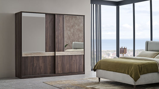Armoire 2 portes coulissantes Piero 240 cm