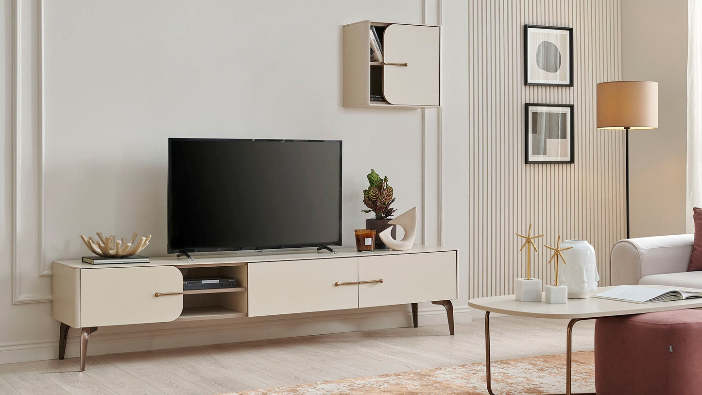 Module inférieur du meuble TV Milena - 240 cm