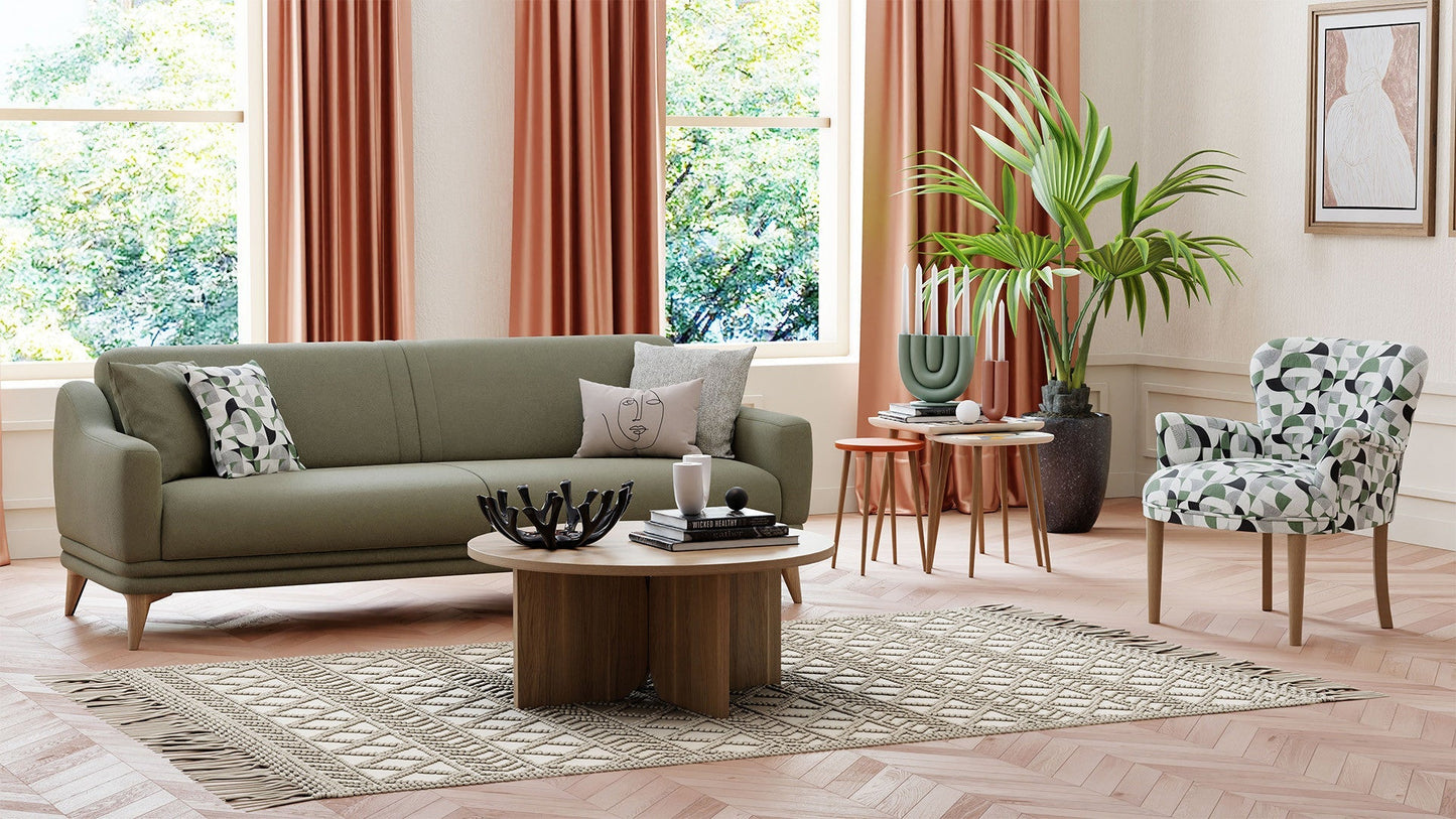 Trina Orange Nesting Table