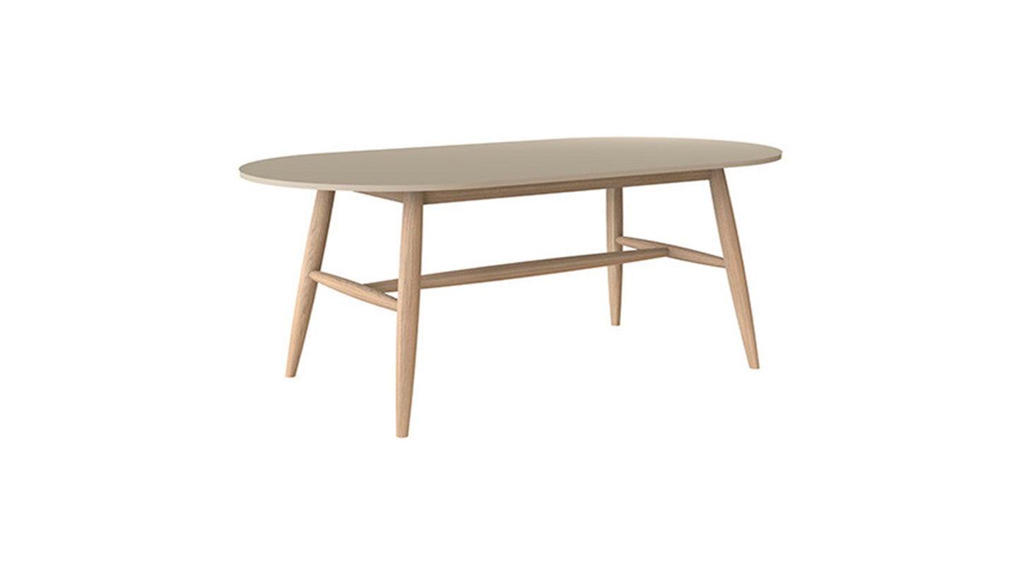 Table à manger à cadre fixe avec pieds en bois