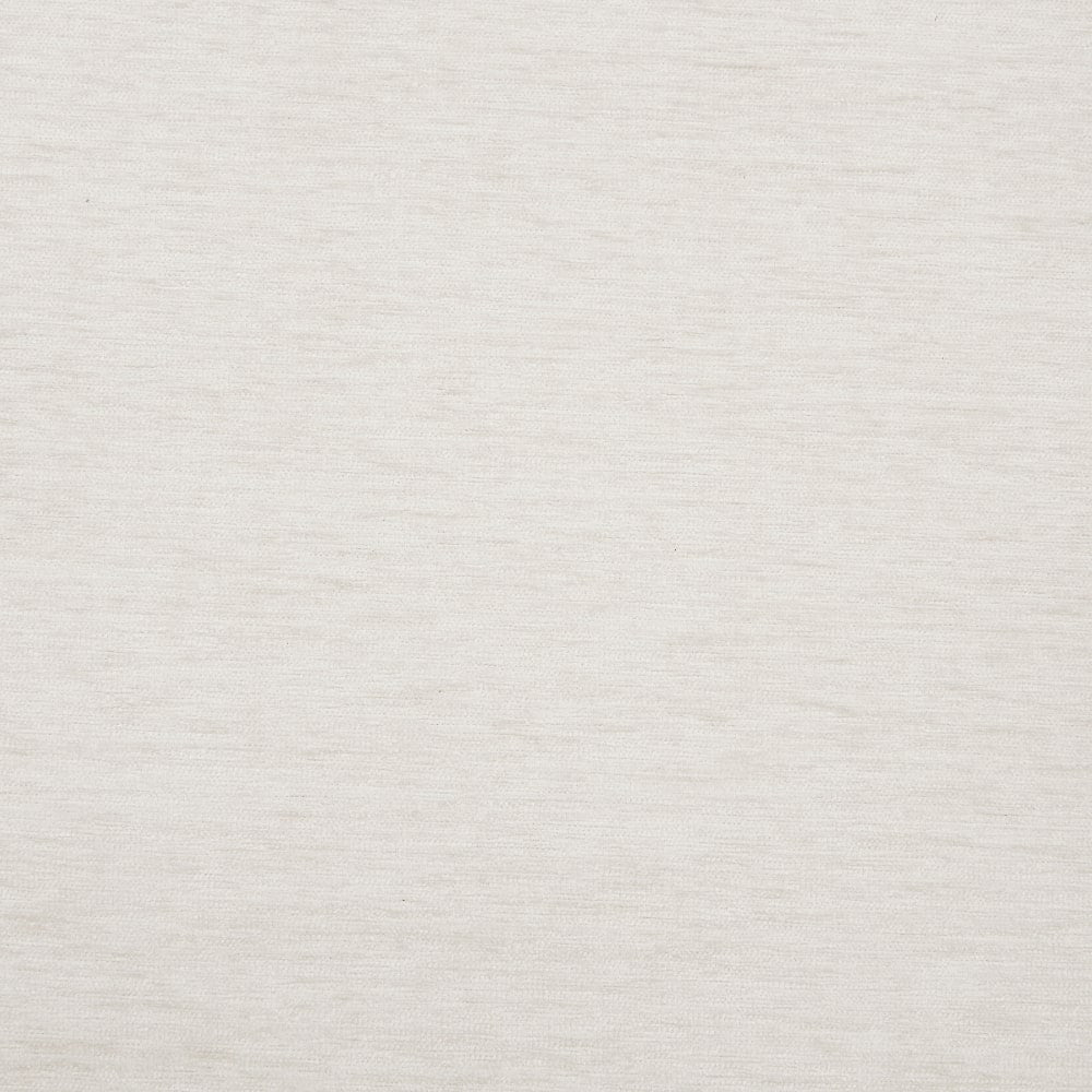 Fauteuil d'appoint incurvé Lada en chenille crème avec repose-pieds de rangement