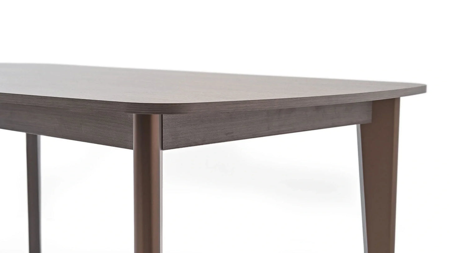 Table à manger fixe Piero - 180 cm - Marron foncé