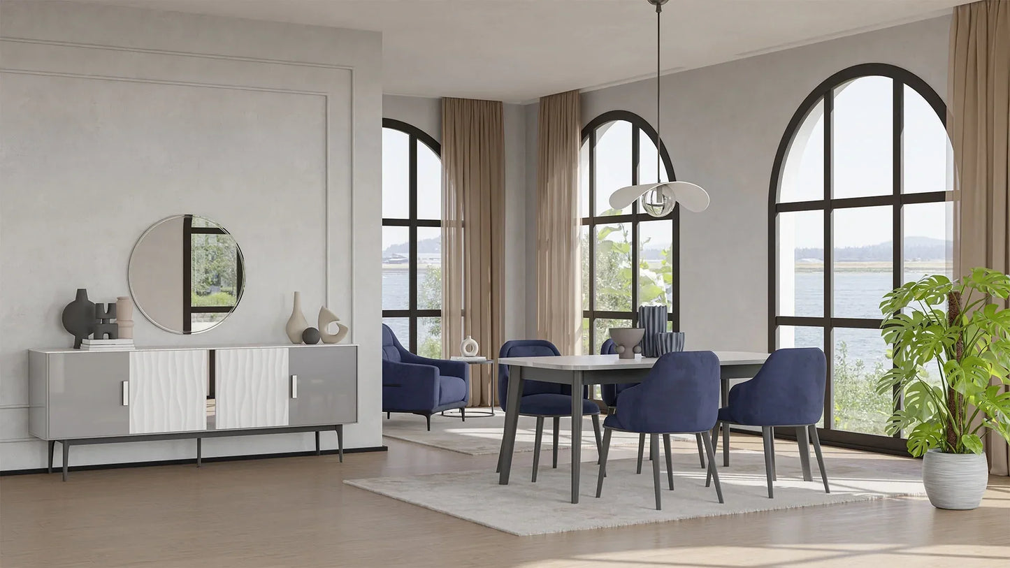 Chaise Nita avec accoudoirs