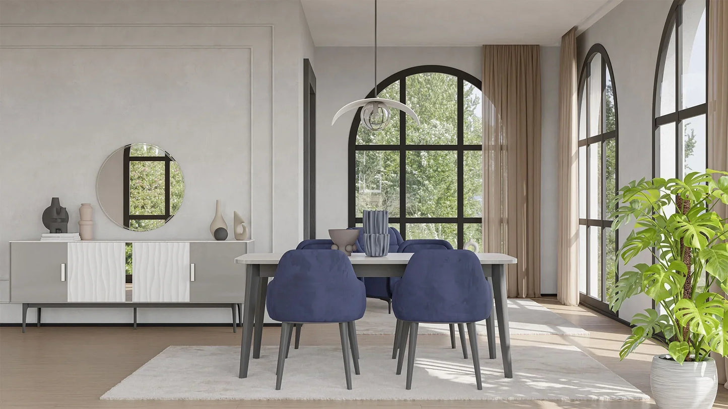 Chaise Nita avec accoudoirs