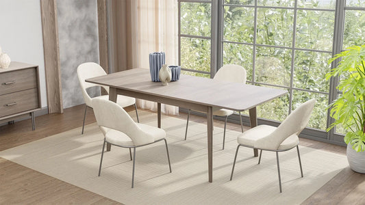 Table à manger extensible Calista - 90x160 cm
