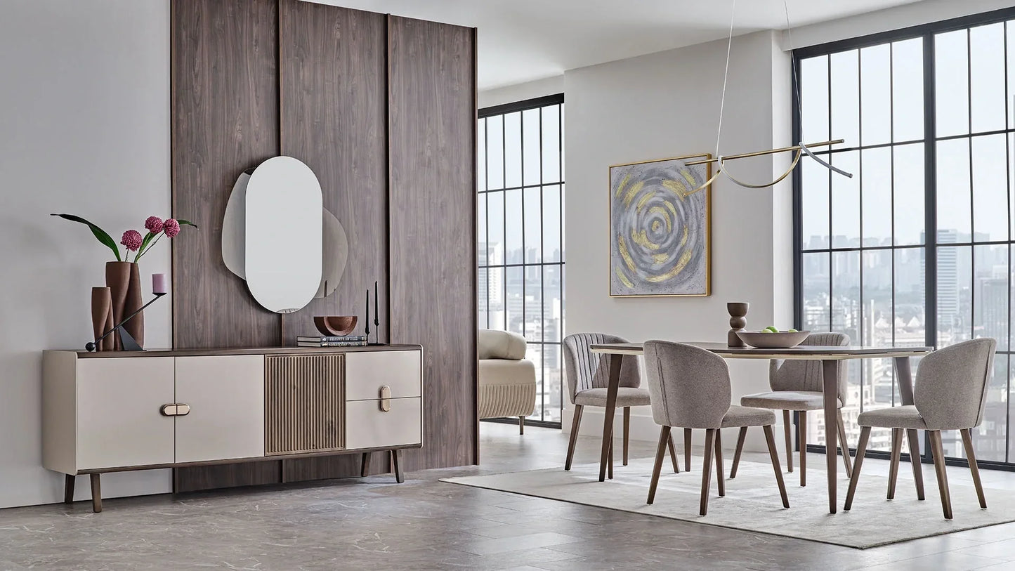 BEND Fixed Dining Table