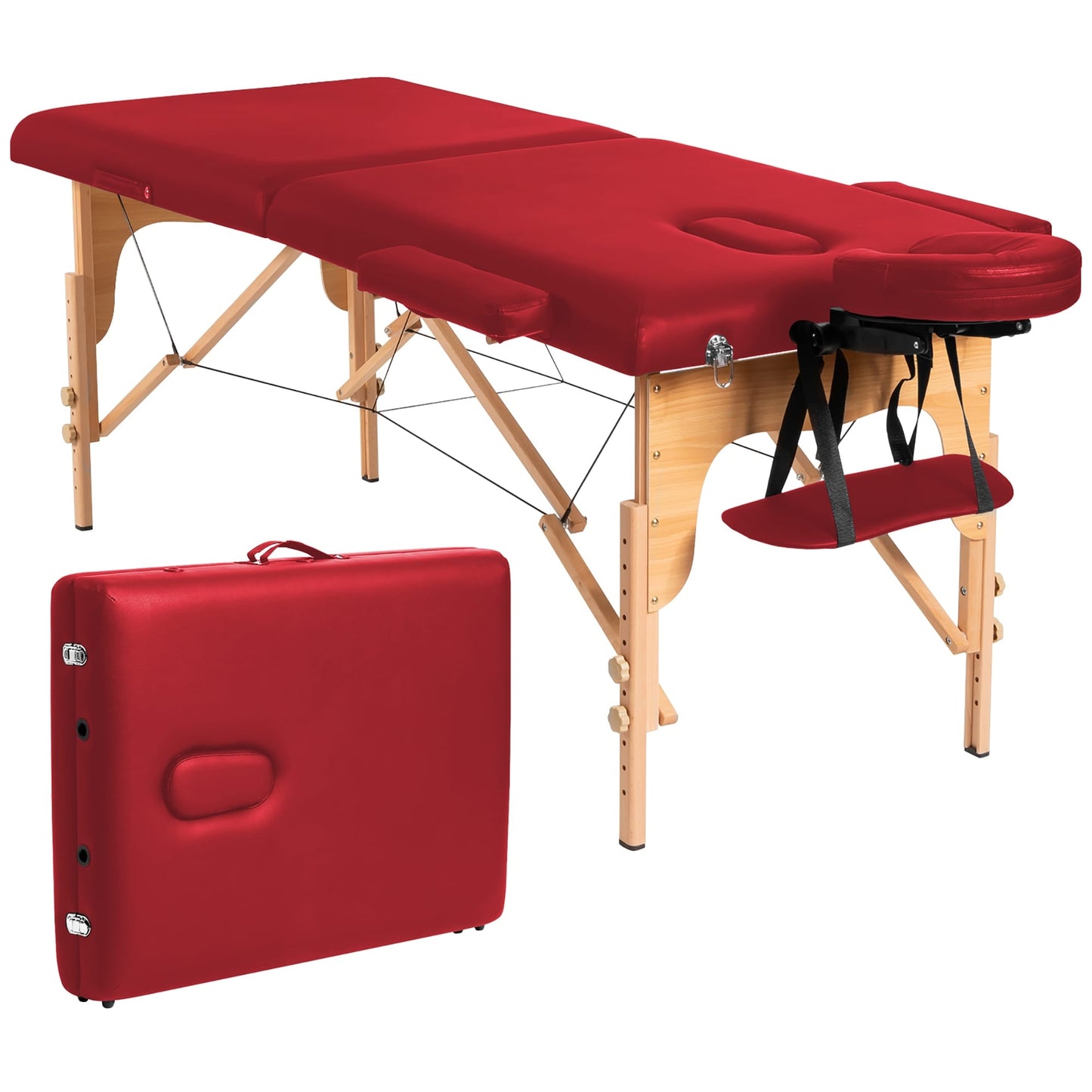 Table de massage portable 84''L réglable pour le visage, le spa et le tatouage avec transport