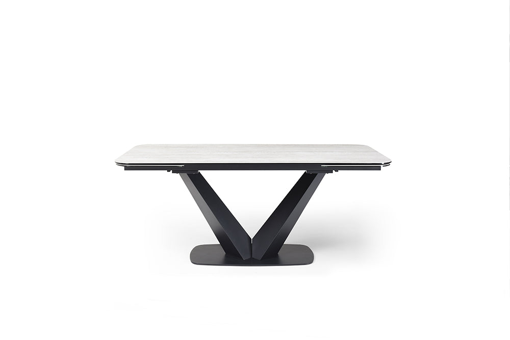Table à manger en céramique Arlen 71-103 pouces
