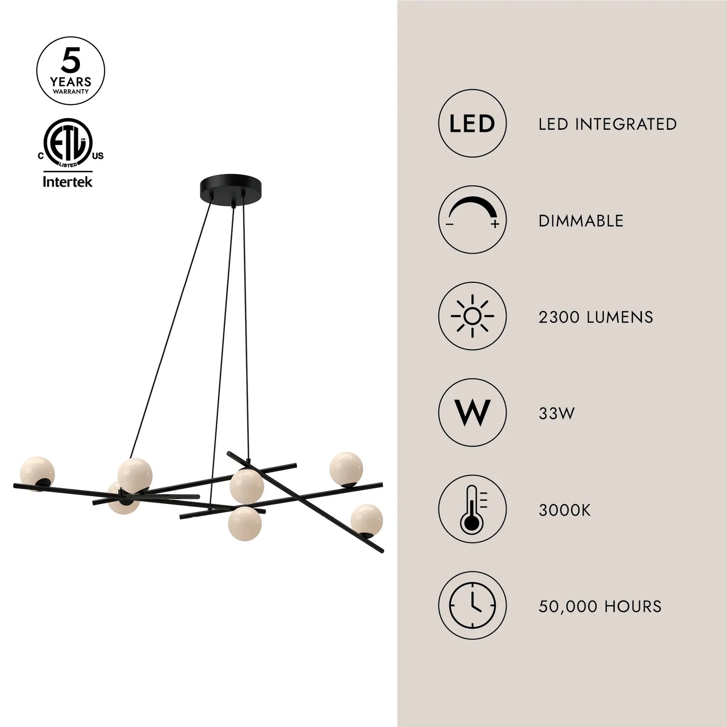 Lustre ARA 54 po